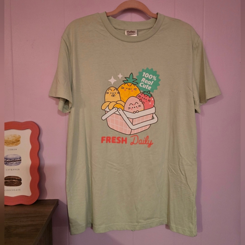Pusheen Box Exclusive Fruit T-Shirt Size L